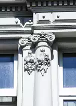 Klassizismus an der Wojska Polskiego (fr�her Bahnhofstra�e) in Słupsk (Stolp) in Hinterpommern. Aufnahme: 20. August 2020.