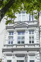 Klassizismus an der Wojska Polskiego (fr�her Bahnhofstra�e) in Słupsk (Stolp) in Hinterpommern. Aufnahme: 20. August 2020.