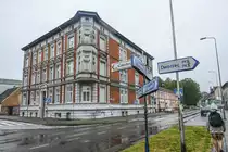 Haus an Ulica Bogusława X in Darłowo (R�genwalde) in Hinterpommern. Aufnahme: 22. August 2020.