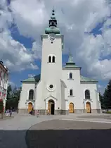 Ruzomberok / Rosenberg, Pfarrkirche St. Andreas, erbaut im 14. Jahrhundert (06.08.2020)