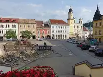 Banska Bystrica / Neusohl, Blick auf den Namesti Stefana Moyzesa (07.08.2020)