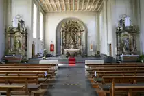 Zunsweier, Blick zum Altar in der Kirche St.Sixtus, Juni 2020