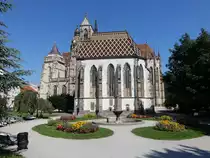 Kosice / Kaschau, Kirche St. Michael, einschiffige gotische Kirche am Hlavne Namesti, erbaut im 14. Jahrhundert (30.08.2020)
