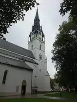 Spisska Nova Ves / Zipser Neudorf, kath. Pfarrkirche Maria Himmelfahrt, erbaut im 14. Jahrhundert, der 87 Meter hoher Kirchturm ist der h�chste Kirchturm der Slowakei  (01.09.2020)