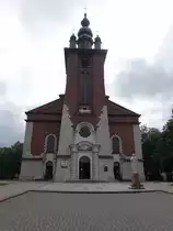 Nowy Targ / Neumarkt, kath. Pfarrkirche des hl. Herzen Jesu, erbaut von 1930 bis 1951 (02.09.2020)