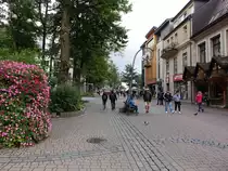Zakopane, H�user an der Flanierstra�e Krupowki (02.09.2020)