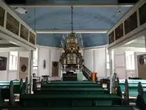 Geesthacht, Kanzelaltar von 1840 in der St. Salvatoris Kirche (26.09.2020)
