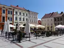 Tarnow,  historische B�rgerh�user aus dem 16. - 18. Jahrhundert am Rynek Platz (03.09.2020)