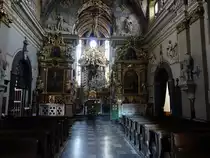 Niepołomice, barocker Innenraum von 1696 in der Pfarrkirche Unsere lieben Frau (03.09.2020)