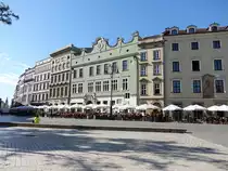Krakau, historische H�user am Hauptmarkt Rynek (04.09.2020)