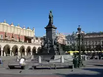 Krakau, Denkmal f�r den polnischen Nationaldichter Adam Mickiewicz, erschaffen 1898 durch Theodor Rygier (04.09.2020)