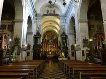 Krakau, sp�tbarocker Innenraum der Karmeliterkirche Maria auf dem Sande (04.09.2020)