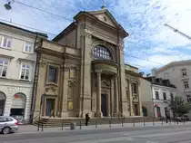 Krakau, Lazaristenkirche St. Paul, erbaut von 1693 bis 1728 durch Kacper Bażanka (04.09.2020)