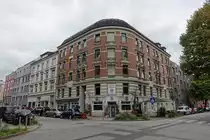 Hamburg am 4.10.2020: im WK II stehengebliebenes Wohngeb�ude in Barmbek-S�d  /