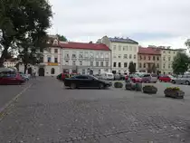 Krakau, historische H�user am Plac Wolnica (04.09.2020)