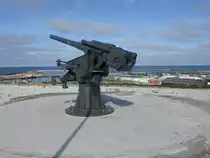 Hanstholm, Gesch�tz der K�stenbatterie im Bunkermuseum (19.09.2020)