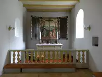 Skivum, Renaissance Altar von 1590 in der Ev. Kirche (22.09.2020)