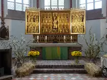 Bardowick, Fl�gelaltar von 1430 in der Domkirche St. Peter und Paul (26.09.2020)