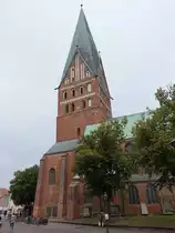 L�neburg, Ev. Hauptkirche St. Johannis, f�nfschiffige gotische Hallenkirche, erbaut von 1289 bis 1470 (26.09.2020)