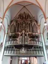 L�neburg, historische Orgel von 1553 in der Ev. St. Johannis Kirche (26.09.2020)