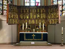 L�neburg, Schnitzaltar aus dem 15. Jahrhundert in der St. Johannis Kirche (26.09.2020)