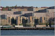 Wohnquartier Masthugget an der S�dseite des G�ta �lv in G�teborg. 09.05.2008