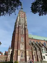 Breslau / Wroclaw, Kathedrale St. Johannes der T�ufer, erbaut von 1244 bis 1272, Langhaus erbaut von 1320 bis 1340 (03.10.2020)