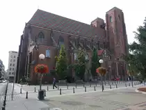 Breslau / Wroclaw, Pfarrkirche St. Maria Magdalena, sp�tgotisch, erbaut von 1355 bis 1360 als dreischiffige Backsteinbasilika (03.10.2020)