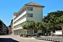 Vevey, Rue Louis-Meyer 4, Galeries du Rivage, Baujahr 1935-1938. Ehemaliger Sitz der Dekorationsschule “�cole des Arts et M�tiers” - 25.06.2018