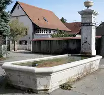 Weil am Rhein, Brunnen an der Hauptstra�e, aufgestellt 1896, Okt.2020
