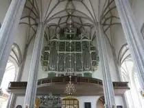 G�rlitz, Sonnenorgel in der Pfarrkirche St. Peter und Paul, erbaut 1703 von Johann Conrad Buchau, das heutige Orgelwerk ist von der Schweizer Firma Mathis Orgelbau von 1997 (03.10.2020)
