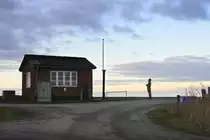 Der Grenz�bergang zwischen Deutschland und D�nemark in Rickelsb�ll bei Roden�s (Kreis S�dtondern). Aufnahme: 4. Januar 2021.