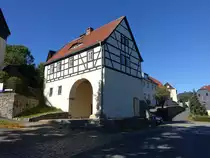 Lauenstein, altes Stadttor in der Teplitzer Stra�e (04.10.2020)