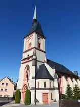 Mauersberg, neugotische evangelische Kirche, erbaut 1890 (04.10.2020)
