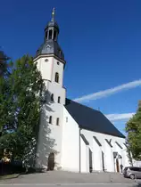 Schlettau, evangelische St. Ulrich Kirche, erbaut im 15. Jahrhundert (04.10.2020)