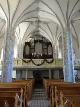Schlettau, Orgelempore in der ev. St. Ulrich Kirche (04.10.2020)