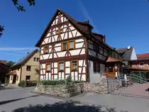 Leutershausen, Fachwerkhaus in der Johann-Kl�hr-Stra�e (08.07.2018)