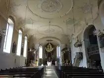 Oberstreu, neubarocker Innenraum der St. Andreas Kirche (08.07.2018)