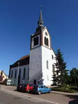 �schelbronn, evangelische St. Georg Kirche, neugotisch erbaut 1959 (12.08.2017)