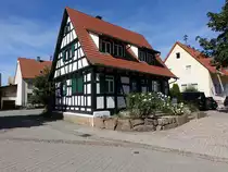 Bretten-Spantal, Fachwerkhaus in der Ortsstra�e (12.08.2017)