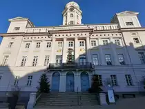Das St�dtisches Rathaus Zeulenroda in Weihnachtsstimmung. 29.12.2019
