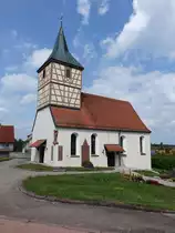 Marschalkenzimmern, alte evangelische Kirche an der Hauptstra�e (19.08.2018)