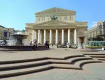 Das Bolschoi Theater in Moskau. Es wurde 1776 gebaut und bietet Platz f�r 1.800 Zuschauer. Foto vom 13.05.2018