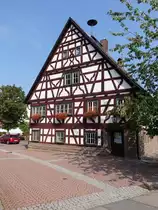 Trichtingen, Fachwerk Rathaus in der Oberndorfer Stra�e (19.08.2018)