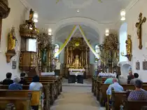 Stra�giech, barocke Alt�re und Kanzel in der St. Valentin Kirche (13.10.2018)