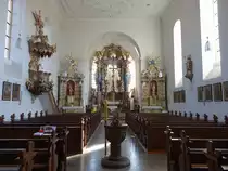 Alsleben, Alt�re in der kath. Pfarrkirche St. Kilian (15.10.2018)