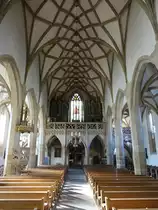 Bad K�nigshofen, Schlimbach Orgel von 1872 in der Maria Himmelfahrt Kirche (15.10.2018)