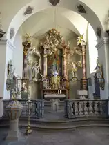 Hochaltar in der kath. Maria Himmelfahrt Kirche von G�dheim (15.10.2018)