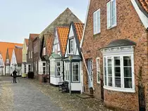 Die Gasse �Uldgade� in T�nder (deutsch: Tondern - friesisch: Tuner) in S�nderjylland/Nordschleswig. Aufnahme: 22. Februar 2021.