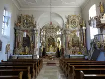 Waldsachsen, barocke Alt�re in der St. Laurentius Kirche (15.10.2018)